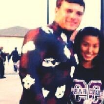 Its blurry :( but me & chase homecoming sophmore year!