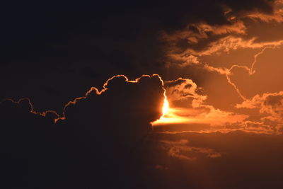 Scenic view of sky during sunset