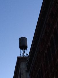 Low angle view of building against clear sky