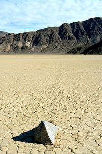 Scenic view of desert against sky