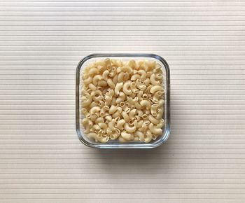 High angle view of food on table