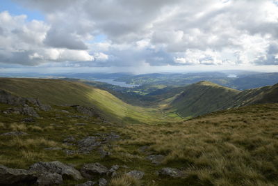 Scenic view of landscape against sky