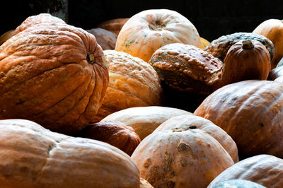 Full frame shot of pumpkins