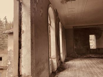 Corridor of old building