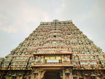 Low angle view of building against sky