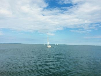 Sailboat in sea