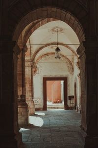 Corridor of historic building