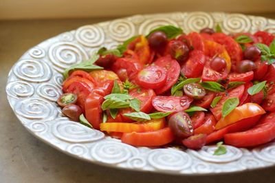 Close-up of salad in plate