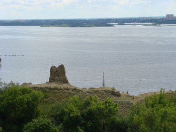 Scenic view of sea against sky