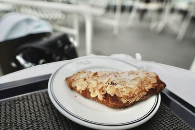 Close-up of dessert in plate