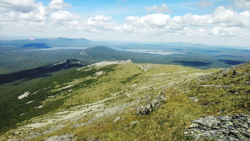 Scenic view of landscape against sky