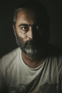 Close-up portrait of man