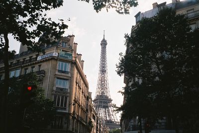 Low angle view of buildings against sky