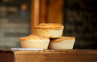 Close-up of cup cakes
