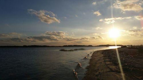 Sunset over sea