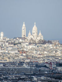 Paris skyline in a sunny day
