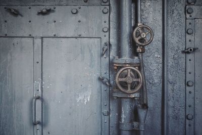 Close-up of old door