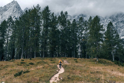 Female hiker on