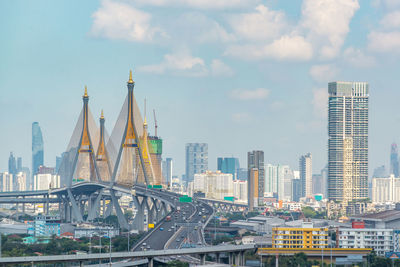 Modern buildings in city