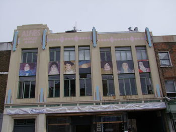 Low angle view of building against sky