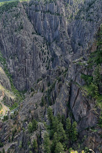 Scenic view of rocky mountains