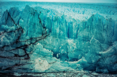 Aerial view of frozen sea