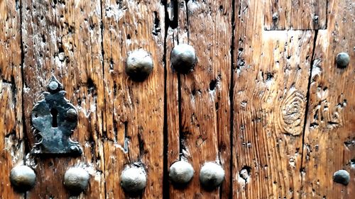 Full frame shot of door knocker