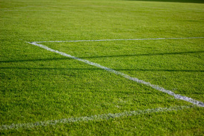 Full frame shot of soccer field