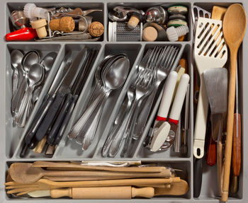 Containers in kitchen