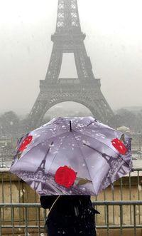 View of wet tower during rainy season