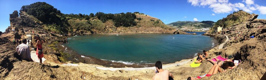 Scenic view of calm sea