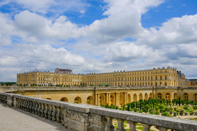 View of historical building against cloudy sky