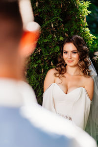 Portrait of smiling young woman