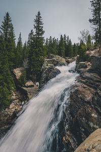 Waterfalls, waterfall, water, colorado, rocky mountain national park.