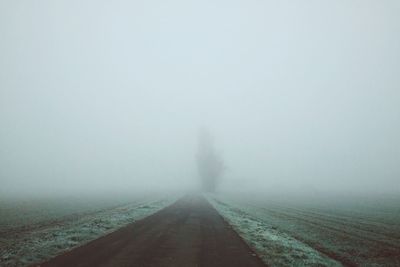 Road in foggy weather