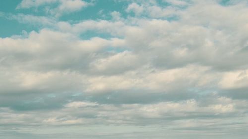 Low angle view of cloudy sky