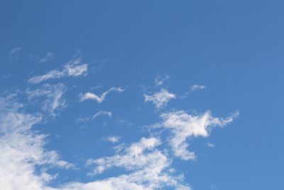 Low angle view of clouds in sky