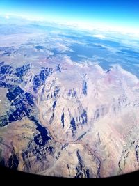 Aerial view of landscape against sky