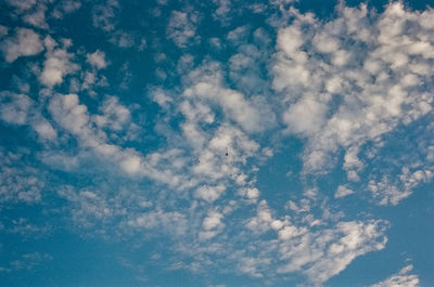 Low angle view of clouds in sky