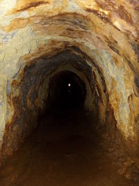 Tunnel in cave