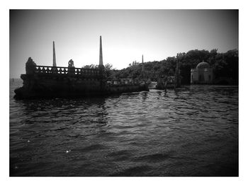 Built structure in water