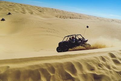 Scenic view of desert against sky