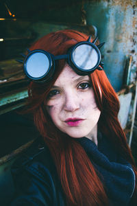 Young woman wearing sunglasses outdoors