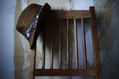 Close-up of abandoned home