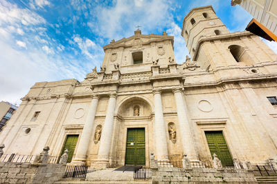 Low angle view of historic building against sky