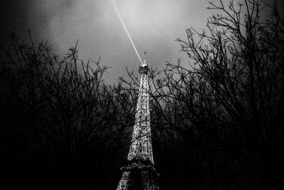 Low angle view of tower against sky