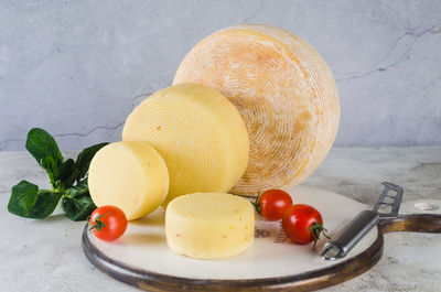 Close-up of food on table