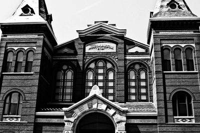 Exterior of building against clear sky