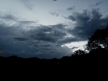 Scenic view of landscape against cloudy sky