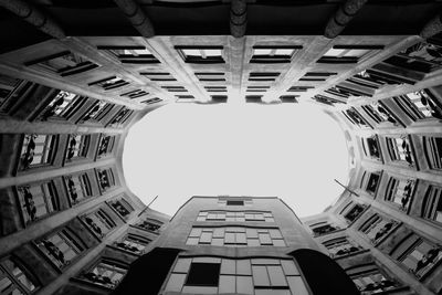 Low angle view of buildings against sky